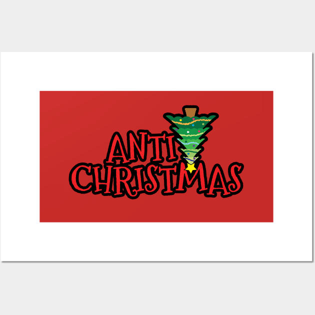 Anti Christmas Wall Art by SunsetGraphics